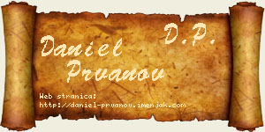 Daniel Prvanov vizit kartica